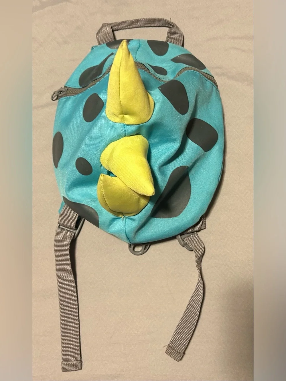 Dino Spike Backpack little kid - Teal & Yellow